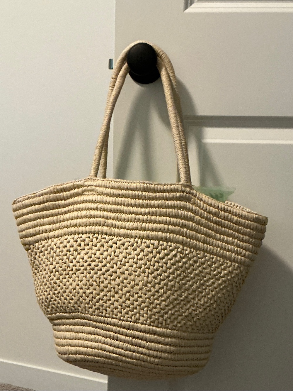 Haven Well Within Large Straw Rounded Tote